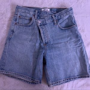 Agolde crisscross shorts